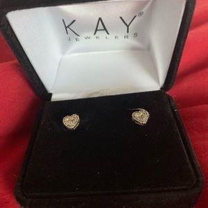 Heart shaped earrings from Kay Jeweler’s